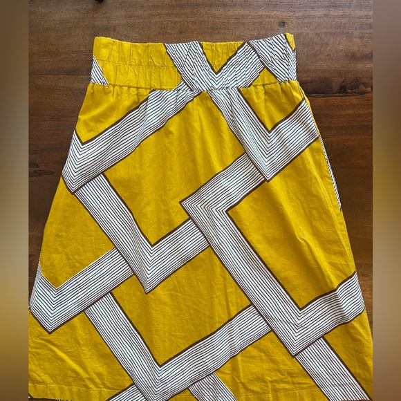 Barila Dresses & Skirts - Anthropologie Barila Mid Century Modern Skirt S mustard yellow A line Excellent